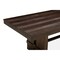 Homeroots 84" Dark Brown Wood Self-Storing Leaf Trestle Base Extension Dining Table 544748 - alternate 3