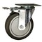 Service Caster 5 Inch SS Thermoplastic Rubber Top Plate Caster with Total Lock Brake SCC SCC-SSTTL20S514-TPRB - alternate 1