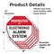 Signmission Protected By Electronic Alarm Syste, 4 inch X 4 inch, Vinyl Decal, 5PK OC-D-5PACK-4-183 - alternate 3