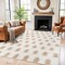 World Rug Gallery Scandinavian Arrow Shag Area Rug 7 ft 10 in x 10 ft Beige WR126BEIGE8X10 - alternate 1