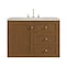 James Martin Vanities Laurent 36" Single Vanity, Honey Oak w/ 3 CM Siberian Silestone Top 545-V36-HNO-3SFR - alternate 7