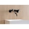 Kingston Brass Double-Handle Wall Mount Bathroom Faucet, Matte Black KS2110BEX - alternate 4