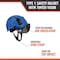Malta Dynamics Safety Helmet w/Tinted Visor, Polyethylene, Ratchet, Blue, Fits Hat Size One Size Fits Most HTBL1102 - alternate 5
