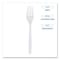 Zoro Select Disposable Forks, Heavyweight, White, 1,000 PK BWKFORKHWPPWH - alternate 6
