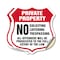 Signmission Private Property Shield Sign No Soliciti, 12 inch X 12 inch, Vinyl Decal, 2PK SHI-D-2PACK-12-451 - alternate 1