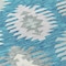 Homeroots 8' X 10' Teal Blue Ivory And Gray Southwestern Washable Indoor Outdoor Area Rug 615179 - alternate 4