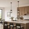 Vaxcel Harrison Mini Pendant Light, Matte Black, Clear Seeded Glass, 6.5-In. Wide P0460 - alternate 7