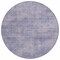 Homeroots 8' Purple Round Washable Indoor Outdoor Area Rug 598856 - alternate 5