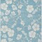 Homeroots 9' X 12' Sky Blue And Ivory Floral Washable Indoor Outdoor Area Rug 599926 - alternate 6