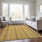 Homeroots 10' X 14' Gold And Copper Striped Washable Indoor Outdoor Area Rug 615060 - alternate 4