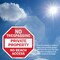 Signmission No Trespassing Private Property No, 10 inch X 10 inch, Aluminum Metal Signs, 2PK OC-A-2PACK-10-91 - alternate 3