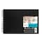 Canson Artist Series Montval Watercolor Art Book, Black Cover, Side Wire Binding, 20 Sheet, 10x7 inch C100510439 - alternate 1