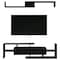 Leisuremod Surrey TV Stand with MDF Shelves and Bookcase, Ebony STS60BL - alternate 6