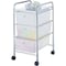 Simple Spaces Storage Cart, 15-3/8 in OAW, 25-5/8 in OAH, 13 in OAL, 3-Shelf, White Shelf G003-CH - alternate 1