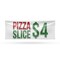 Signmission Pizza Slice $4, 18 Inch x 48 Inch, Vinyl Banner B-30808 - alternate 1