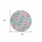 Homeroots 8' Lavender And Purple Round Geometric Washable Indoor Outdoor Area Rug 609150 - alternate 5