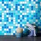 Apollo Tile Mingles 12inx12in Glossy Sky Blue and White Glass Mosaic Wall and Floor Tile 20 sqft/case, 20PK MIX2088BL583A - alternate 3