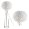 Jonathan Y Stork 52" Feather Metal LED Floor Lamp, White/Gold JYL9052A - alternate 4