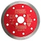 Pearl P2 Pro-V Thin Mesh Turbo Porcelain Blade 5", .055" x 7/8", 20mm, 5/8", 4 Holes PV05TT - alternate 1