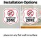 Signmission Dog Poop Shield Sign No Poop & Pee Zone, 4 inch X 4 inch, Vinyl Decal, 2PK SHI-D-2PACK-4-375 - alternate 3