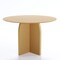 Homeroots 45" Beige Solid Wood Pedestal Base Round Top Dining Table 712168 - alternate 3
