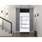 Vdomdoors Steel Door Deux 1105 Black Enamel Transom Window Sidelite Stainless Inserts Entry Door Painted W36x DEUX1105EXD-BLK-W36xH80+16-LH-O - alternate 2