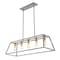 Jonathan Y Floyd 38" 5-Light Bohemian Farmhouse Iron Adjustable LED Pendant, Grey/Brass Gold JYL7521C - alternate 5