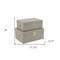 Homeroots Set of Two Beige Solid Wood Box With Lid, 2PK 489386 - alternate 5