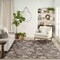 Homeroots 8' X 10' Brown And Ivory Floral Indoor Outdoor Area Rug 550207 - alternate 4