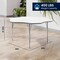 Flash Furniture Wren 60 in Flower Adjustable Height Activity Table, Thermal Laminate Top, Standard Legs, White XU-A60-FLR-WHT-T-A-GG - alternate 6