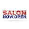 Signmission Salon Now Open, 18 Inch x 48 Inch, Vinyl Banner B-30848 - alternate 1