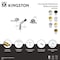 Kingston Brass Double-Handle Wall Mount Bathroom Faucet with Knurled Handle, Polished Nickel KS8126KNL - alternate 2