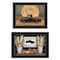 Homeroots Set Of Two Harvest Moon 2 Black Framed Print Kitchen Wall Art, 2PK 407062 - alternate 1