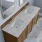 James Martin Vanities Brittany 72" Double Vanity, Pecan w/ 3 CM Victorian Silver Silestone Top 655-V72-PCN-3VSL - alternate 7