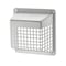 Lambro Vent Guard, Universal, Plastic, White, For: 3 in, 4 in Hoods, Louvered Vents 1491WG - alternate 1