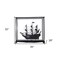 Homeroots 32" Black Solid Wood Hand Painted Black Pearl Pirate Medium Display Case Model Boat 402006 - alternate 3