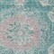 Homeroots 9' X 12' Teal Blue Floral Medallion Washable Indoor Outdoor Area Rug 607858 - alternate 4