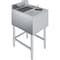 Amgood 22 in. x 18 in. Mixology Station - Underbar Hand Sink with Glass Rinser and Dipper Well UMS-2218-Z - alternate 1