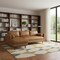 Homeroots 102" Brown Leather Sofa 641039 - alternate 4