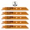 Cmt RECIPROCATING SAW BLADES for WOOD&METAL (BIM) 6inx 10-14TPI (5-PCS.) JS922VF-5 - alternate 3