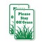 Signmission Please Stay Off Grass, 18'' X 24'' 2 Signs, Heavy Gauge Aluminum, 2PK A-1824-2PACK-24869 - alternate 1
