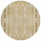Homeroots 8' Beige Ivory And Tan Round Moroccan Washable Indoor Outdoor Area Rug 577177 - alternate 4