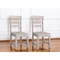 Homeroots Set of Two White Wood Ladder Back Dining Side Chairs 522051 - alternate 1
