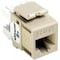 Leviton 1-Port Mod Jack 110 8W8P Utp, T568A/B Cat6 Quickport, Extreme 6+ Ivory 61110-RI6 - alternate 1