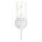 Jonathan Y Juno 13" 1-Light Farmhouse Industrial Metal/Glass Cylinder LED Sconce, White/Clear JYL9547E - alternate 5