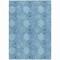 Homeroots 8' X 10' Denim Blue Sky Blue And Ivory Floral Medallion Washable Indoor Outdoor Area Rug 614584 - alternate 3