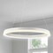 Jonathan Y Baxter 23.5" 1-Light Modern Contemporary Aluminum Integrated LED Hoop Pendant, Matt White JYL7200A - alternate 5