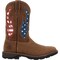 Georgia Boot Carbo-Tec FLX 11" Patriotic Pull-On Work Boot, Brown, Size 9 GB00721 - alternate 1