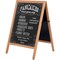 M&T Displays Rustic Wood 23.6x30.7 Inch Double Sided Chalkboard A-Frame UWOD006078X2000 - alternate 1