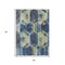 Homeroots 5' X 8' Navy Blue Gold And Silver Geometric Washable Indoor Outdoor Area Rug 618752 - alternate 8